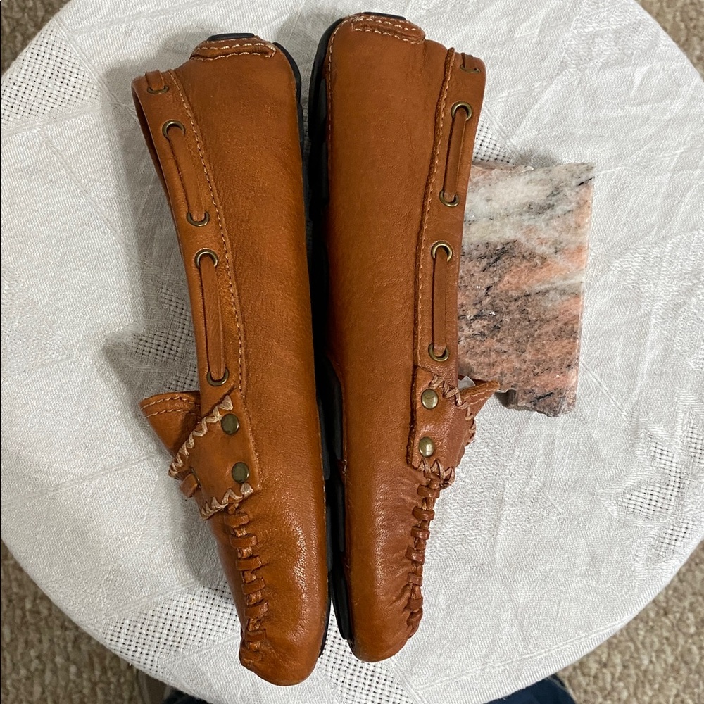 Patricia Nash Tan Leather Domenica Shoes Originally $148 - Picture 2 of 8
